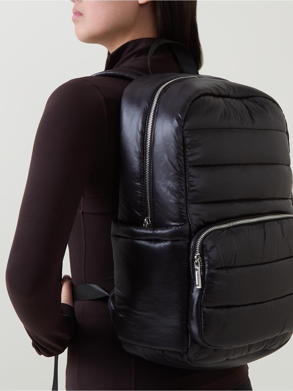 Lululemon Everywhere Backpack 22L Wunder Puff black limited edition NWT - Picture 2 of 15